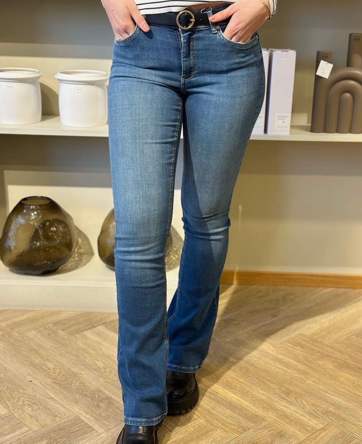 ONLY - BLUSH MID FLARED - MEDIUM BLUE DENIM