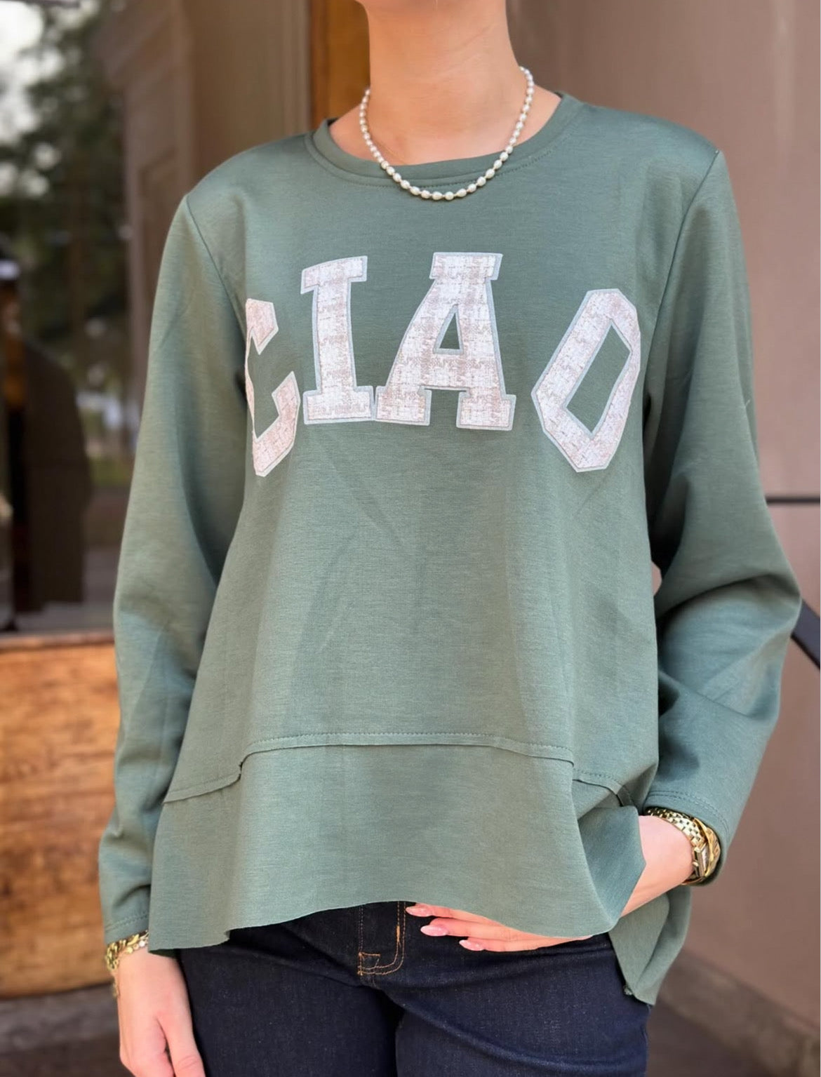 MARTA - CIAO SHIRT 85783 - MILITARY