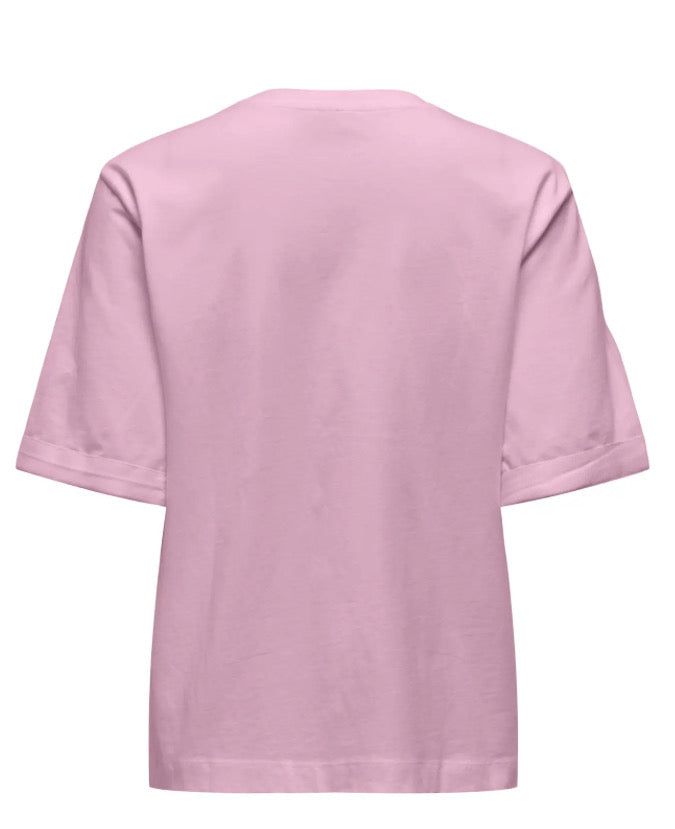 JDY - IDAHO LIFE S/S T-SHIRT - FRAGRANT LILAC ENJOY