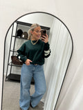 ONLY - SWEAT L/S BACK/SLEEVE PRINT - SCARAB