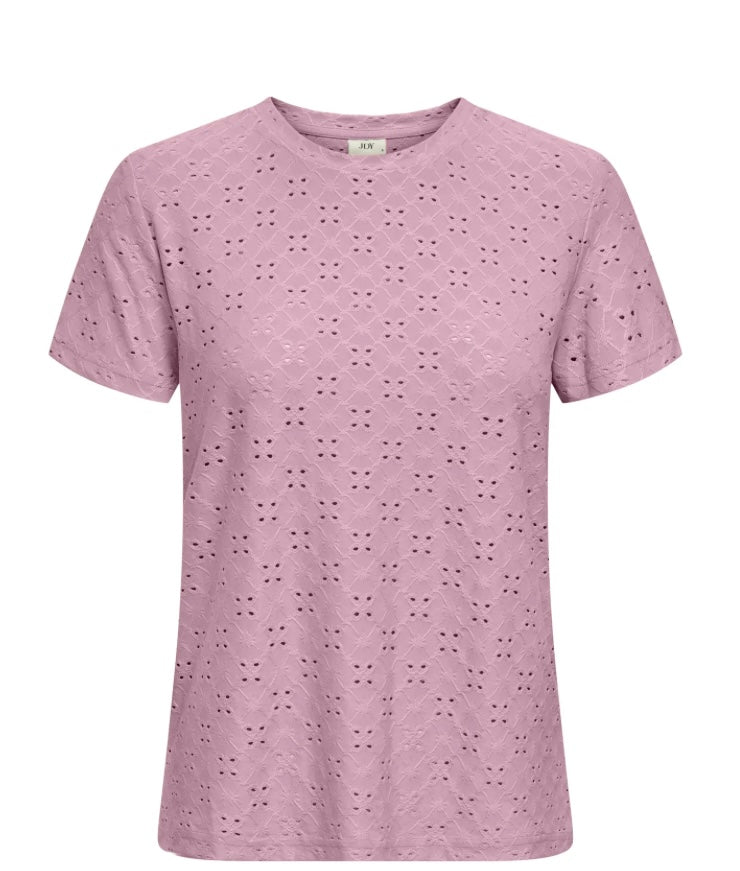 JDY - CATHINKA S/S TAG TOP - FRAGRANT LILAC