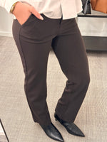 Ladda upp bild till gallerivisning, VEROMODA - ZAMIRA HW SLIM STRAIGHT PANT - CHOCOLATE TORTE
