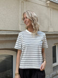 SELECTED FEMME - ESSENTIAL SS BOXY TEE -DELICIOSO MULTI STRIPES