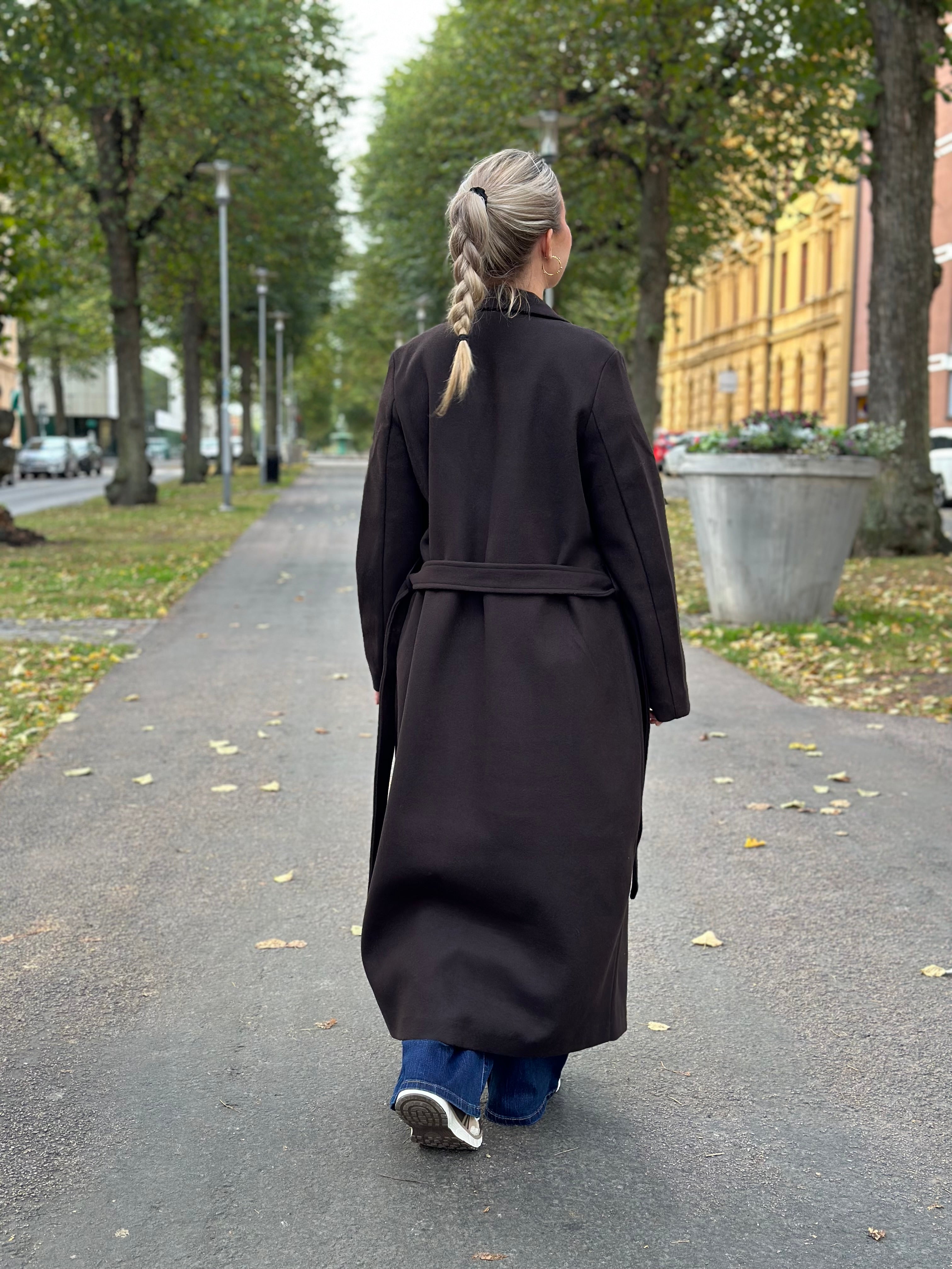 VEROMODA - FORTUNEAYA LONG COAT - CHOCOLATE TORTE