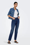 ONLY - EMILY STRETCH HW 1536560 - DARK BLUE DENIM