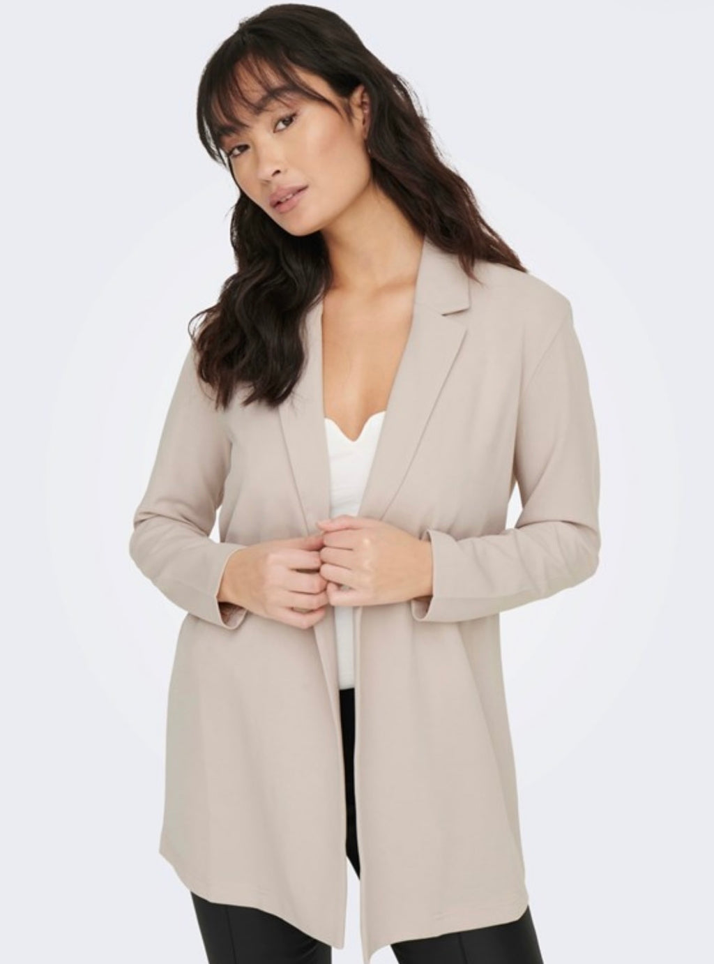 JDY - GEGGO L/S BLAZER - CHATEAU GRAY