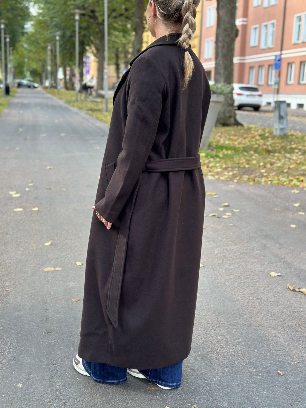 VEROMODA - FORTUNEAYA LONG COAT - CHOCOLATE TORTE