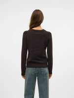 Ladda upp bild till gallerivisning, VEROMODA - DOFFY LS O-NECK BLOUSE - CHOCOLATE TORTE
