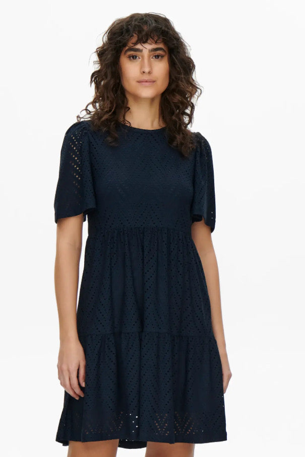 JDY - CARLA CATHINKA S/S DRESS - SKY CAPTAIN