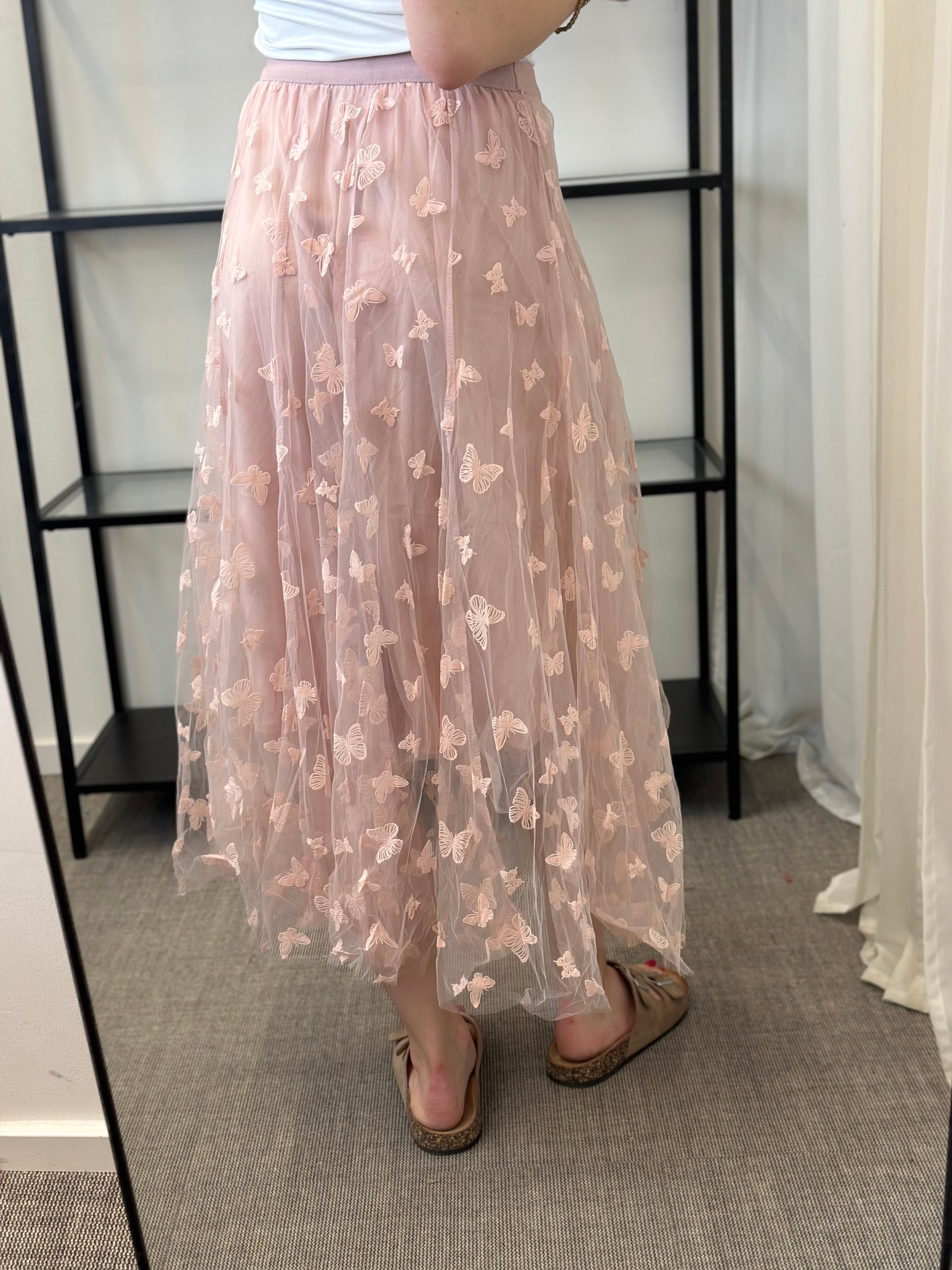 JÖRLEVIK - BUTTERFLY SKIRT - PINK