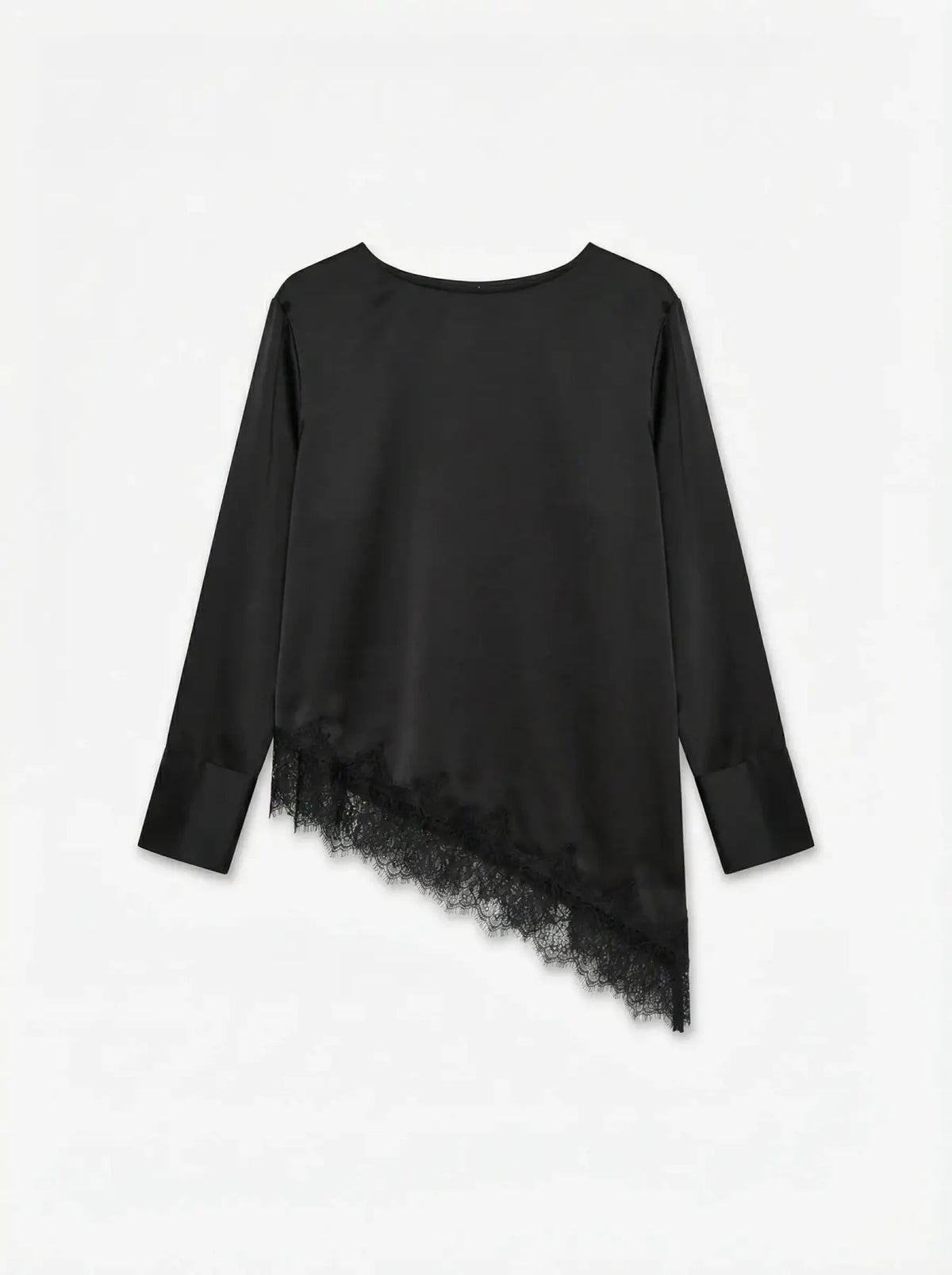 VEROMODA - JULIANNE LS LACE TOP - BLACK/BLACK LACE