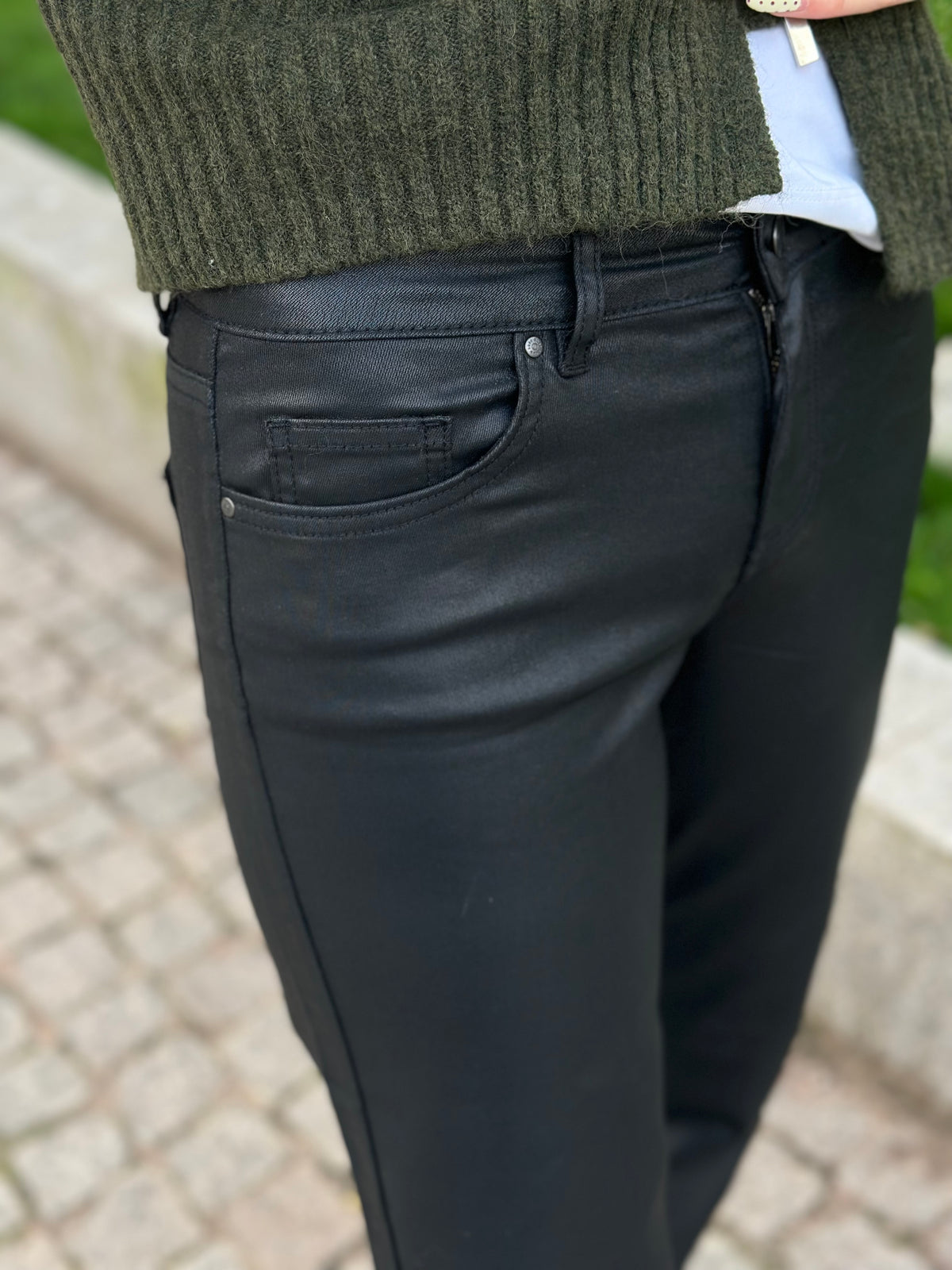 ONLY - BLUSH MID COAT STRAIGHT 15363363 - BLACK DENIM