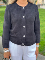 Ladda upp bild till gallerivisning, JDY - JANNE 3/4 CARDIGAN- BLACK
