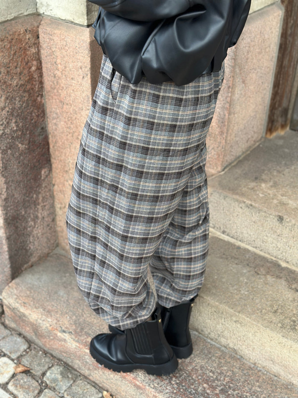 MARTA - AMULET PANTS 56172M - CHECK GREY