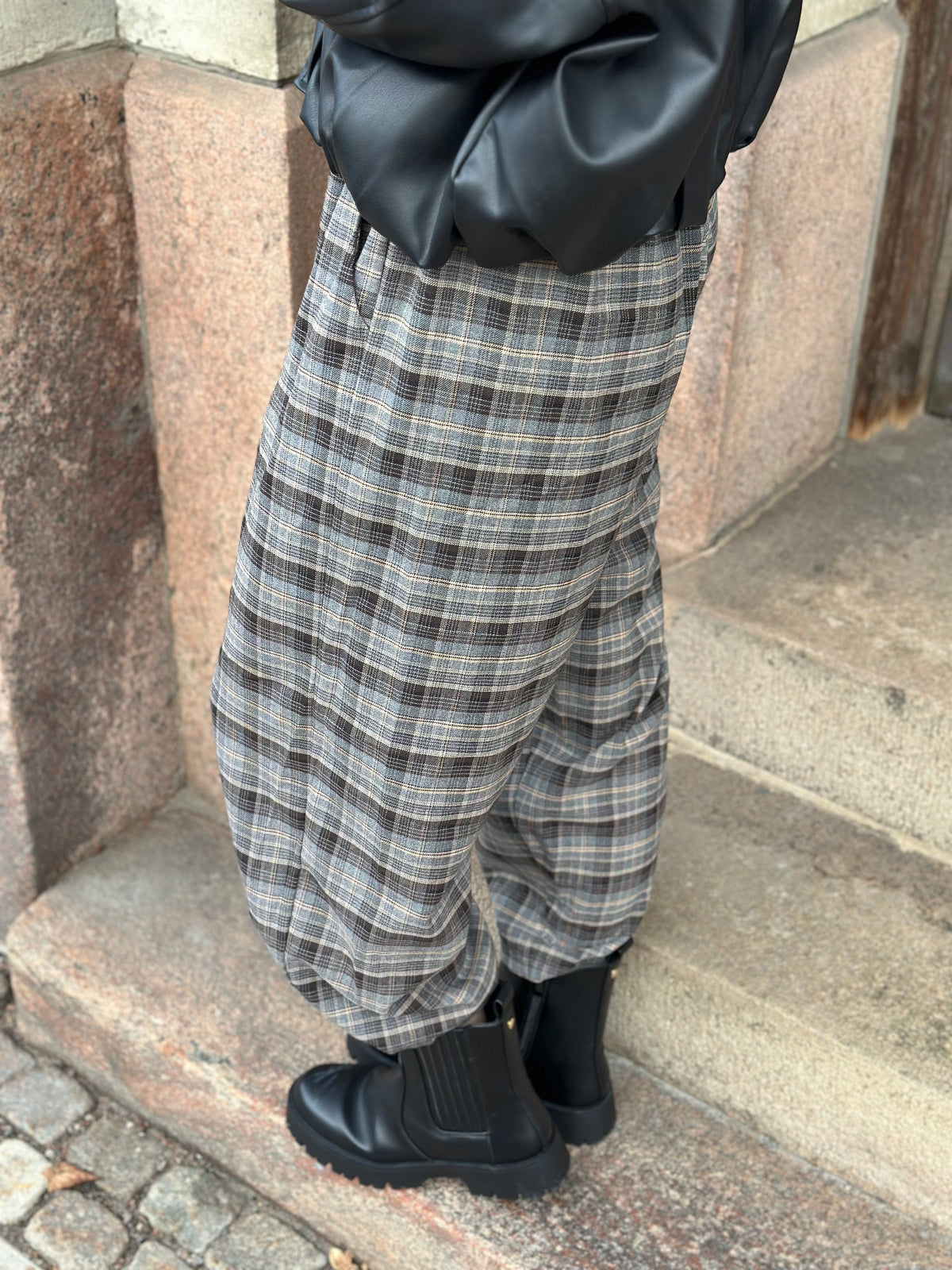 MARTA - AMULET PANTS 56172M - CHECK GREY