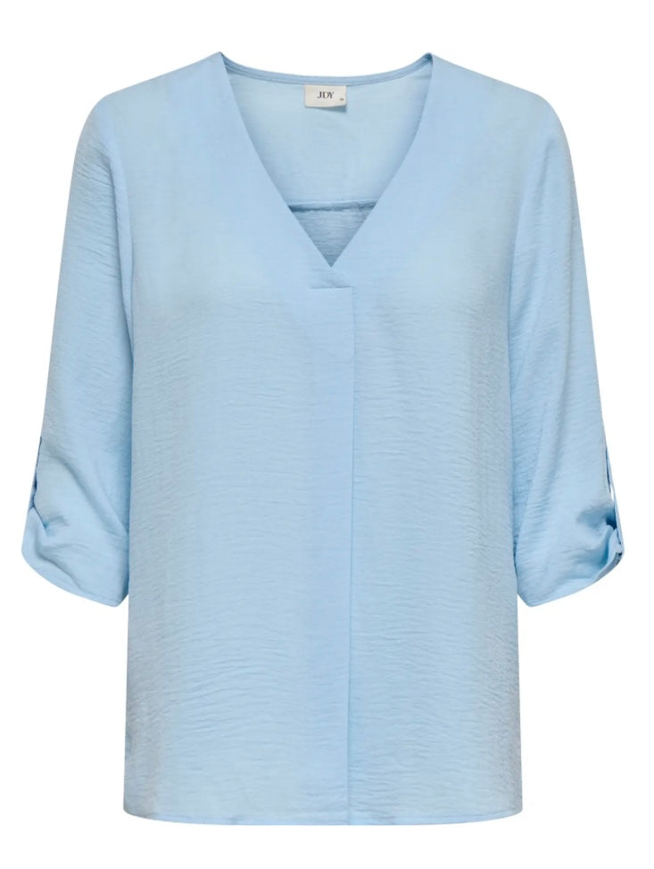JDY - DIVYA 3/4 TOP - CERULEAN