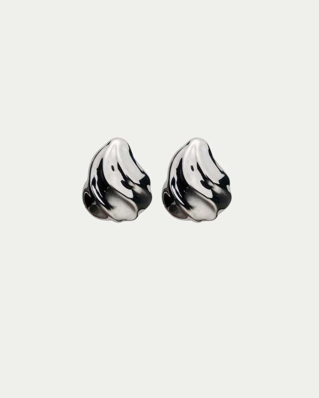 BOW19DETAILS - SWIRL EARRINGS - SILVER
