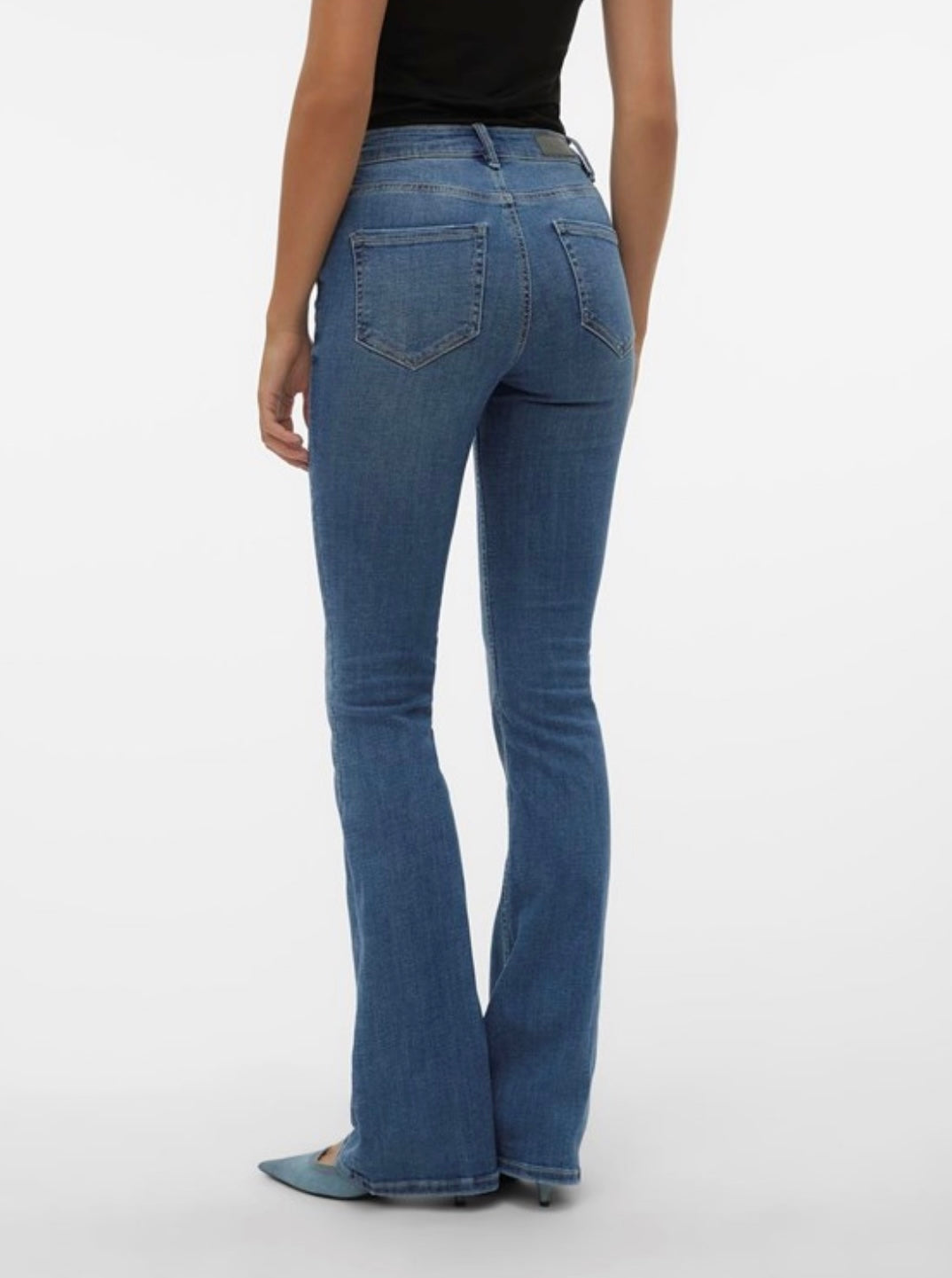 VERO MODA - FLASH MR FLARED JEANS LI347 - MEDIUM BLUE DENIM