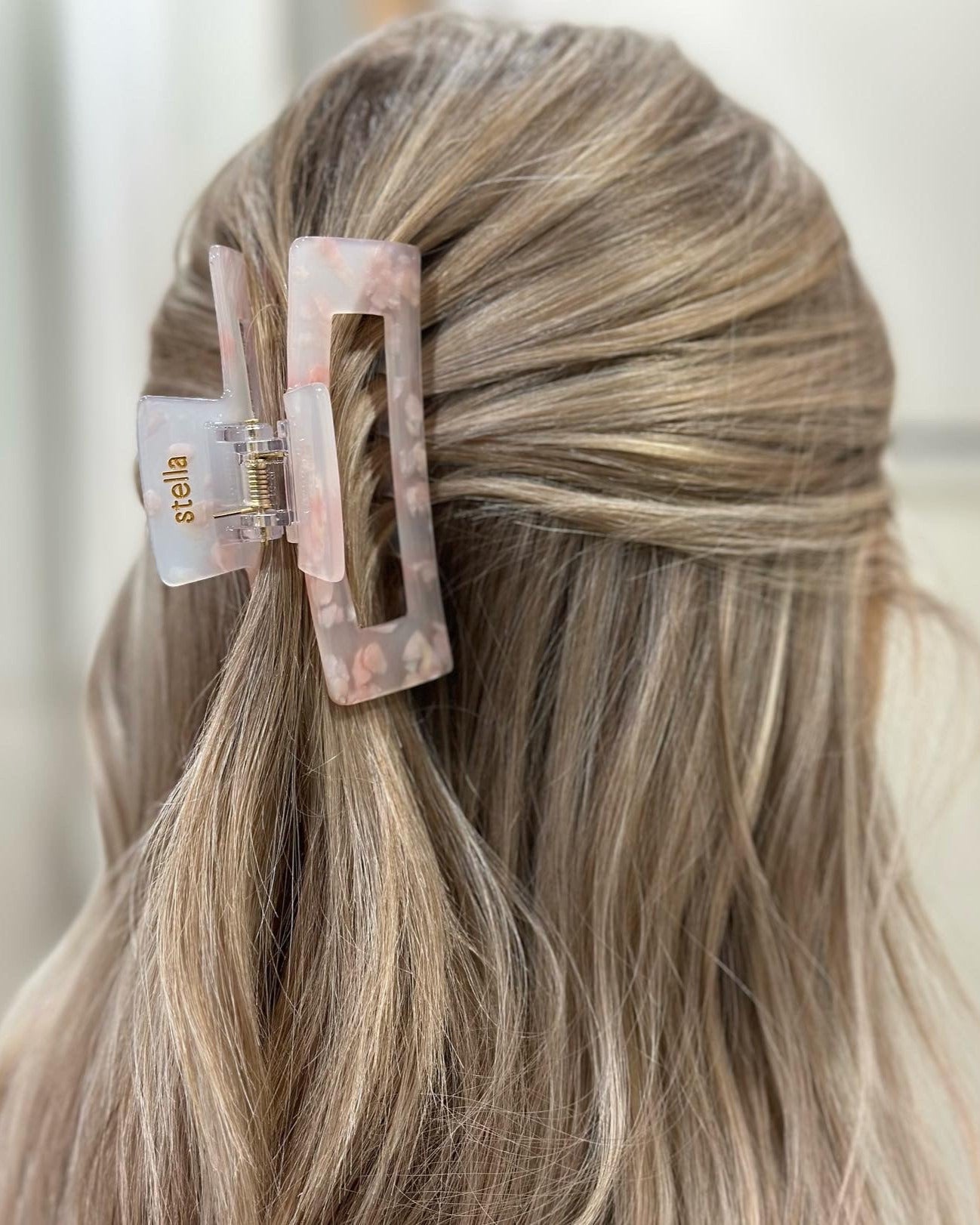 STELLA DETAILS - HÅRKLÄMMA BIANCA - LJUSROSA