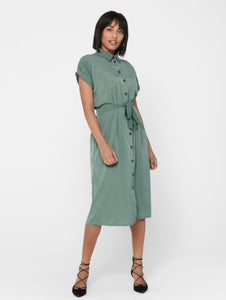 ONLY - HANNOVER S/S SHIRT DRESS - LAUREL WREATH