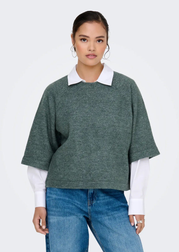 ONLY - SIMONI 3/4 PULLOVER - BALSAM GREEN