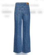 Ladda upp bild till gallerivisning, VERO MODA - TESSA HR WIDE JEANS - MEDIUM BLUE DENIM
