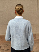 Ladda upp bild till gallerivisning, SELECTED FEMME - LULU SHORT CARDIGAN - CASHMERE BLUE/MELANGE

