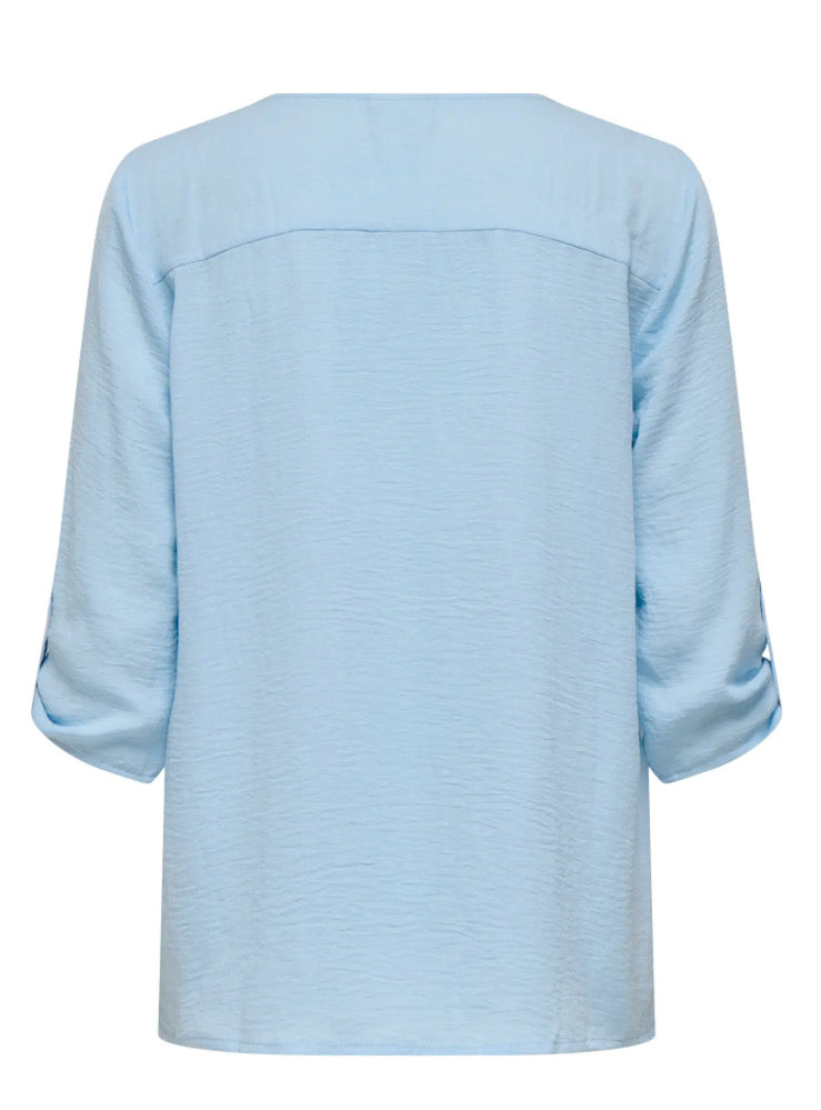 JDY - DIVYA 3/4 TOP - CERULEAN