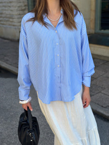 VEROMODA- FANNI LS SHIRT - HYDRANGEA/SANA