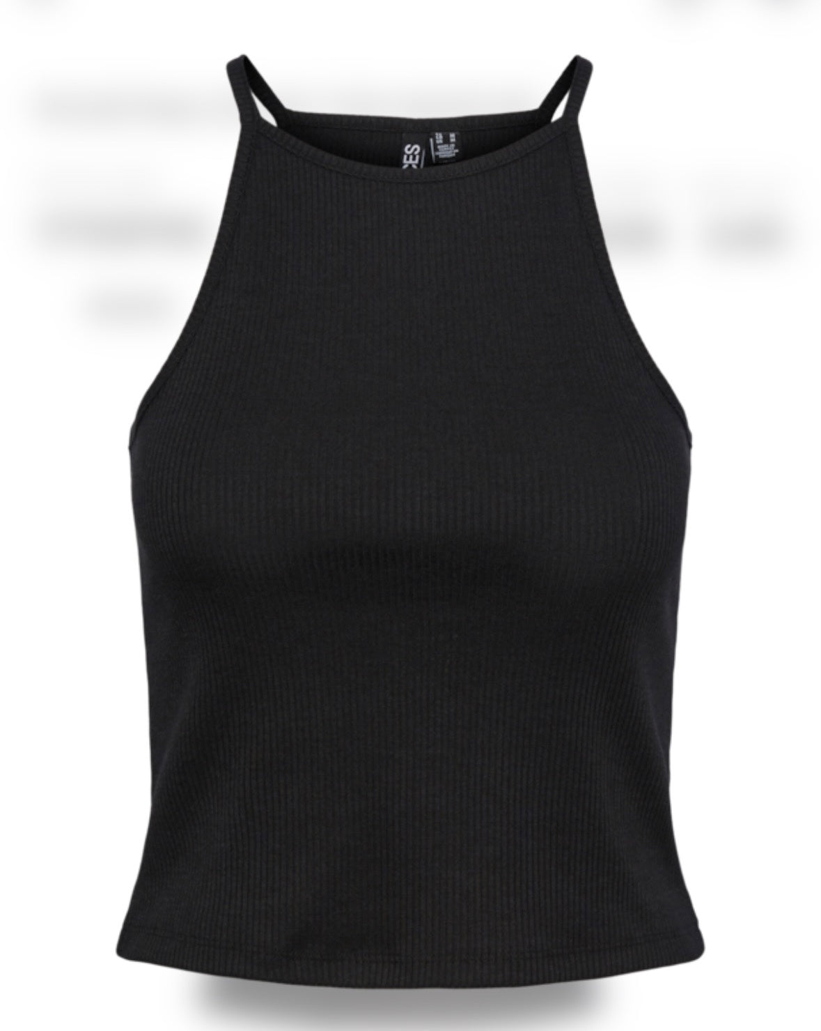 PIECES - OSTINA STRAP TOP - BLACK