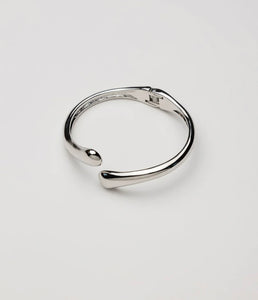 BOW19DETAILS - TWIN DROP BRACELET- SILVER