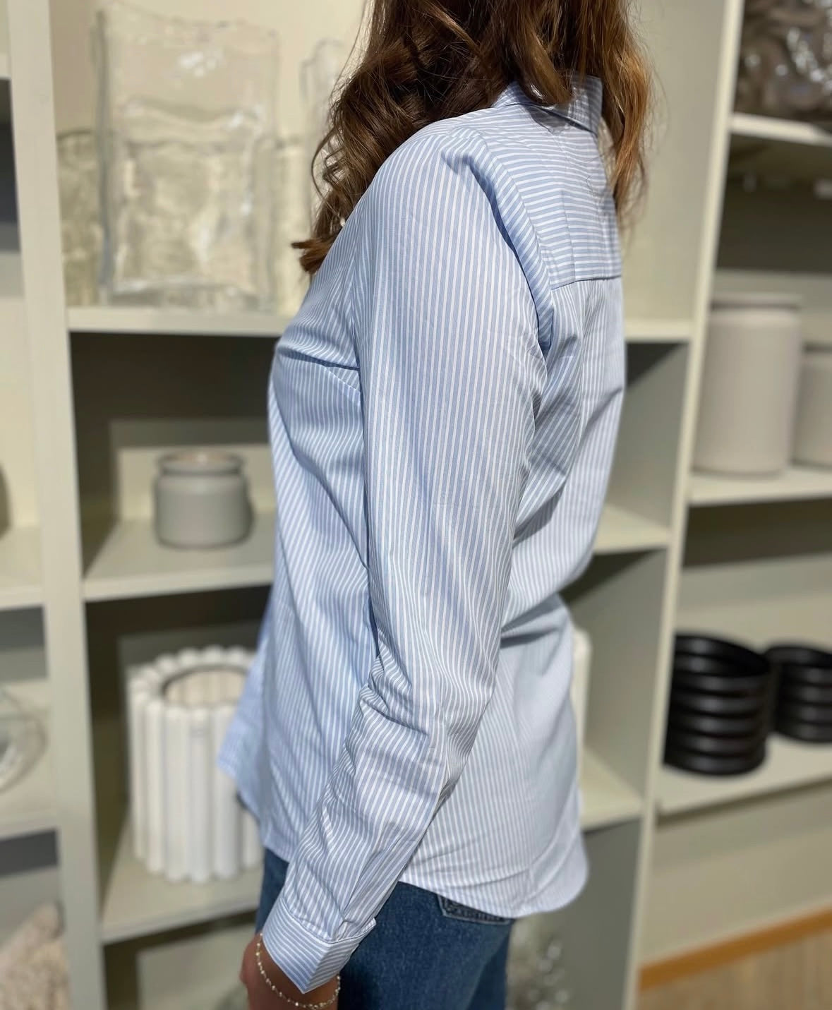 JDY - MIO L/S SHIRT - CASHMERE BLUE