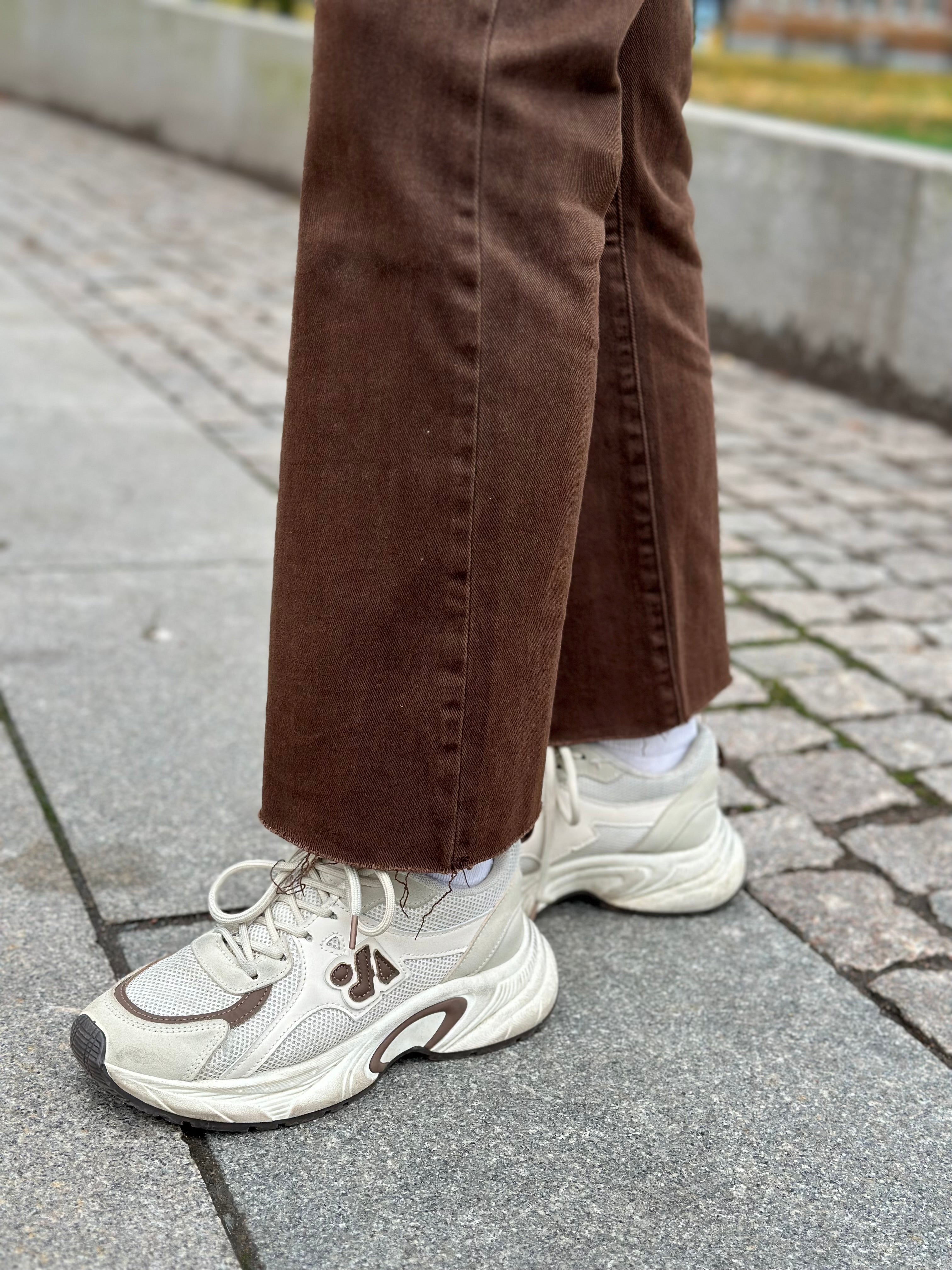 COSY HOUSE - FLARED JEANS - BROWN Y630614#