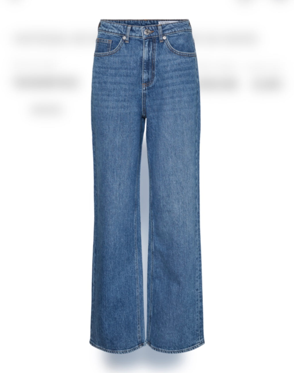 VERO MODA - TESSA HR WIDE JEANS - MEDIUM BLUE DENIM