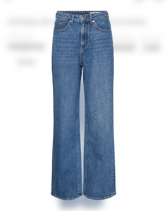 VERO MODA - TESSA HR WIDE JEANS - MEDIUM BLUE DENIM