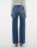 Ladda upp bild till gallerivisning, VERO MODA - TESSA HR WIDE JEANS - MEDIUM BLUE DENIM
