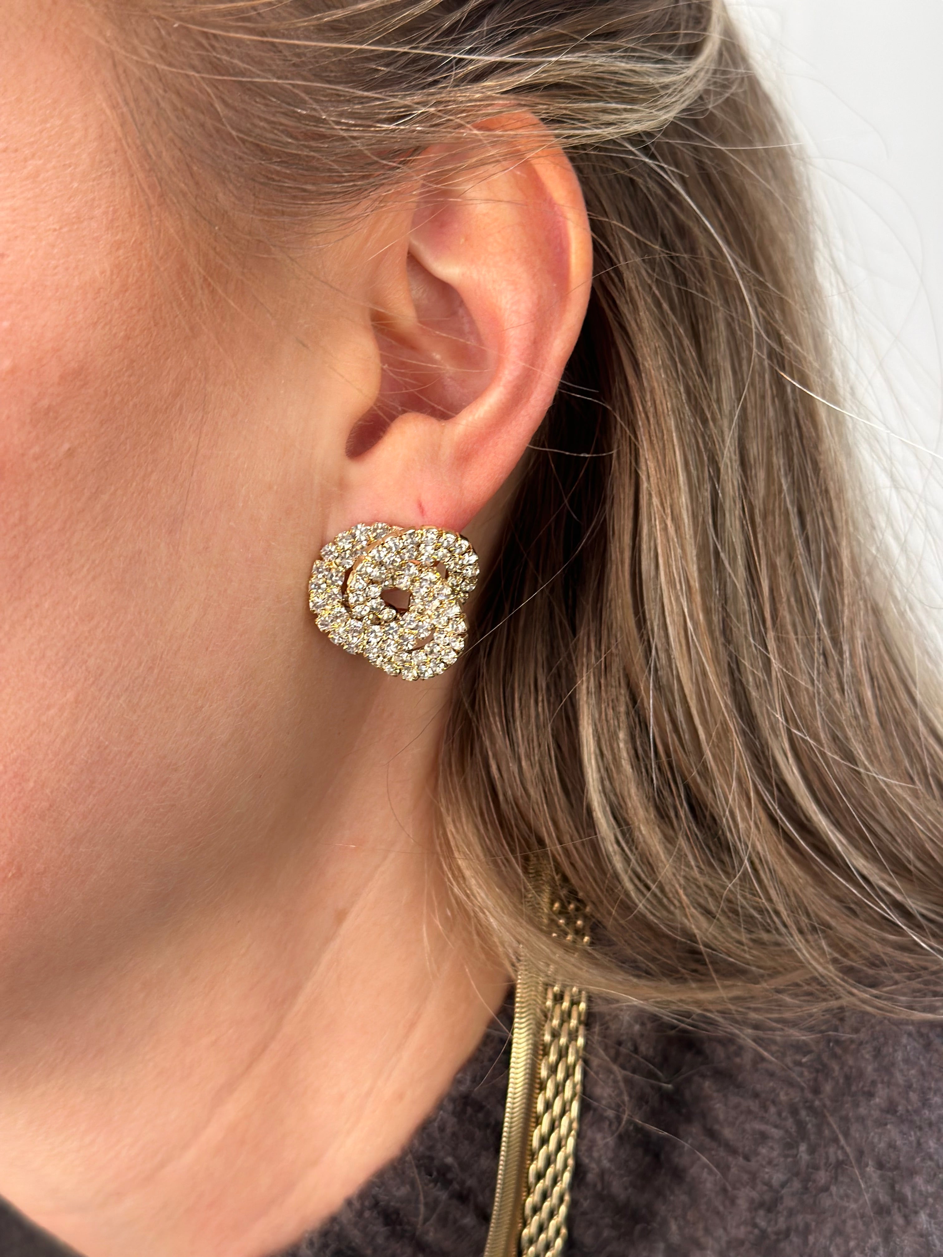 PIECES - RINE O EARRINGS - GOLD