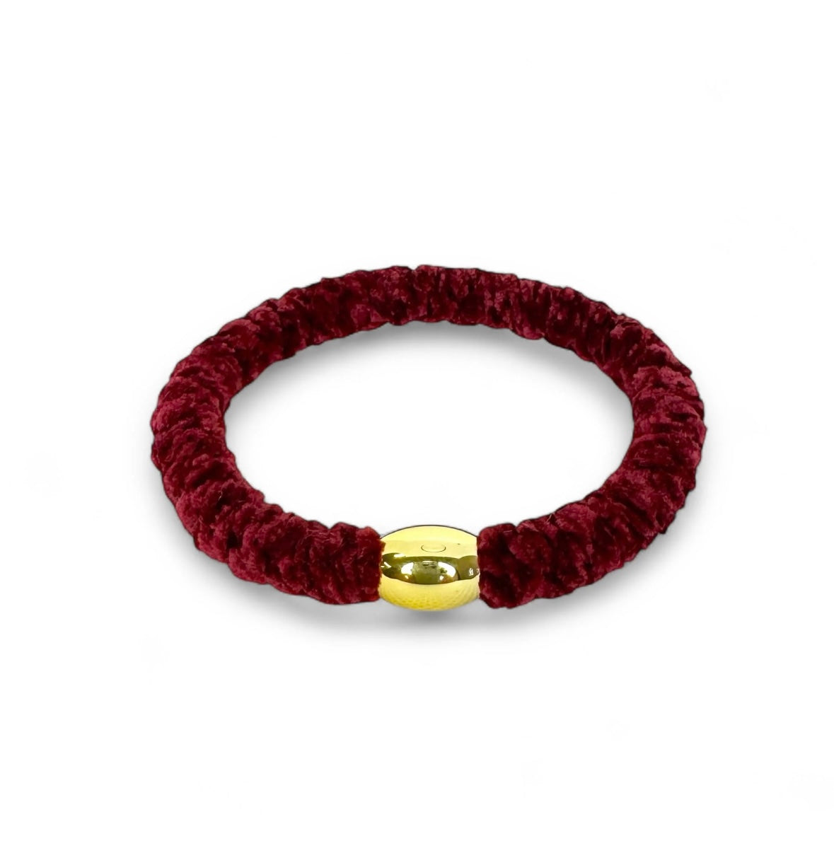 STELLA DETAILS - MIKA VELVET HAIR TIE - BURGUNDY