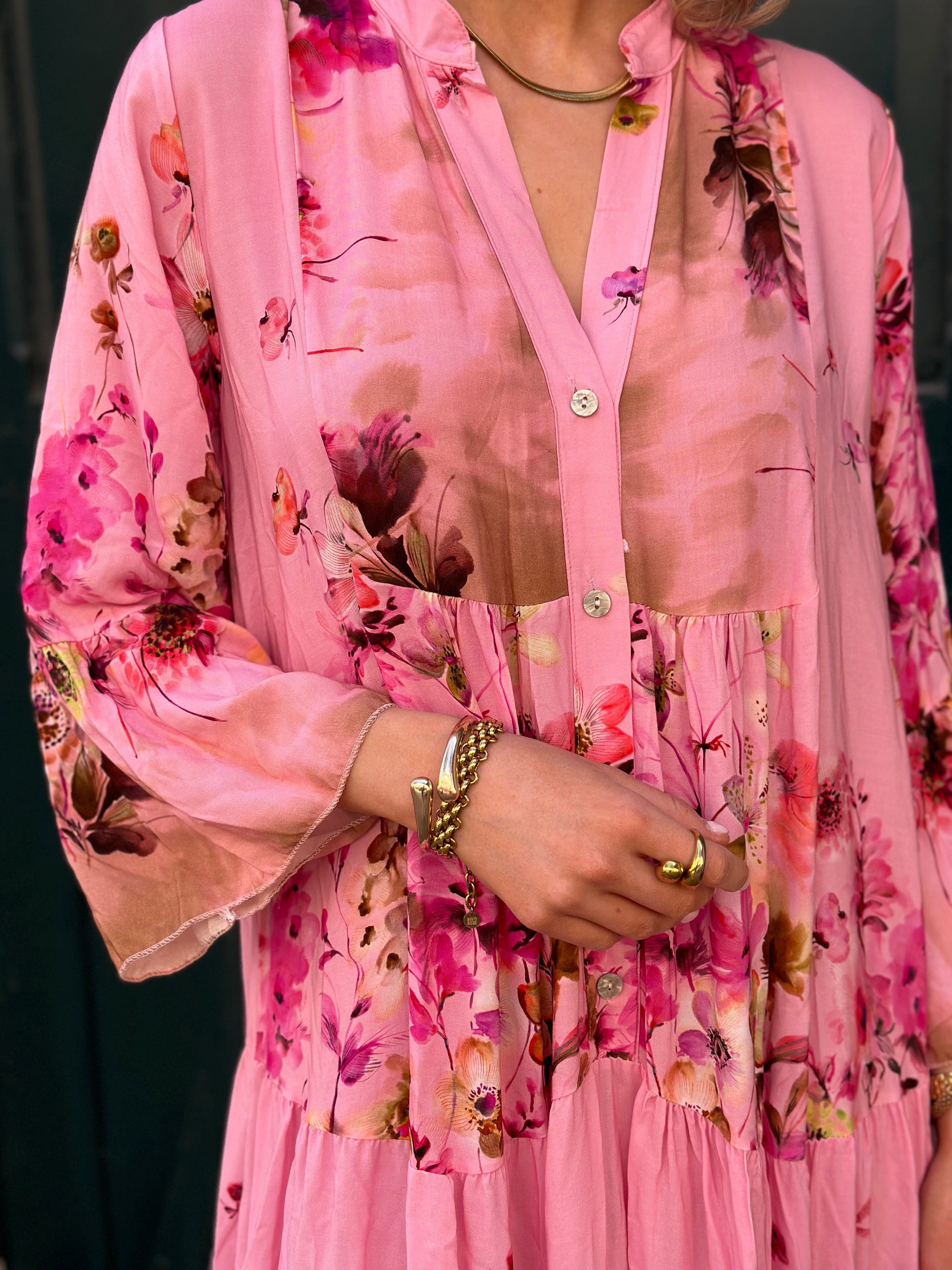 JÖRLEVIK - ZASSI WILDFLOWER DRESS - PINK