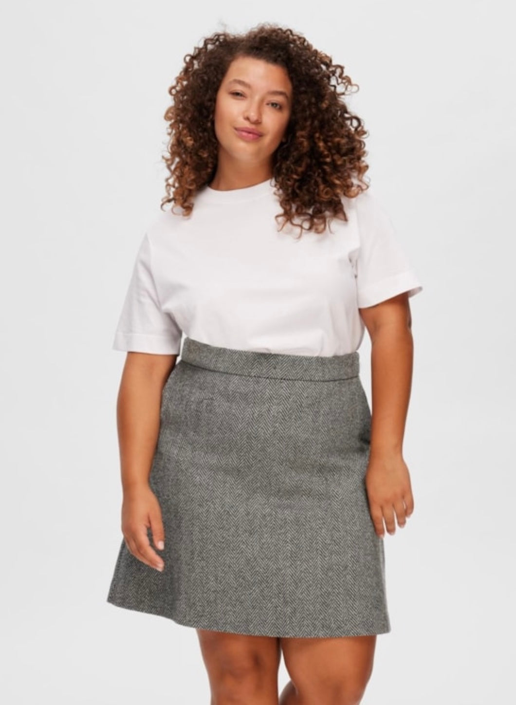 SELECTED FEMME - ESSENTIAL SS BOXY TEE - BRIGHT WHITE