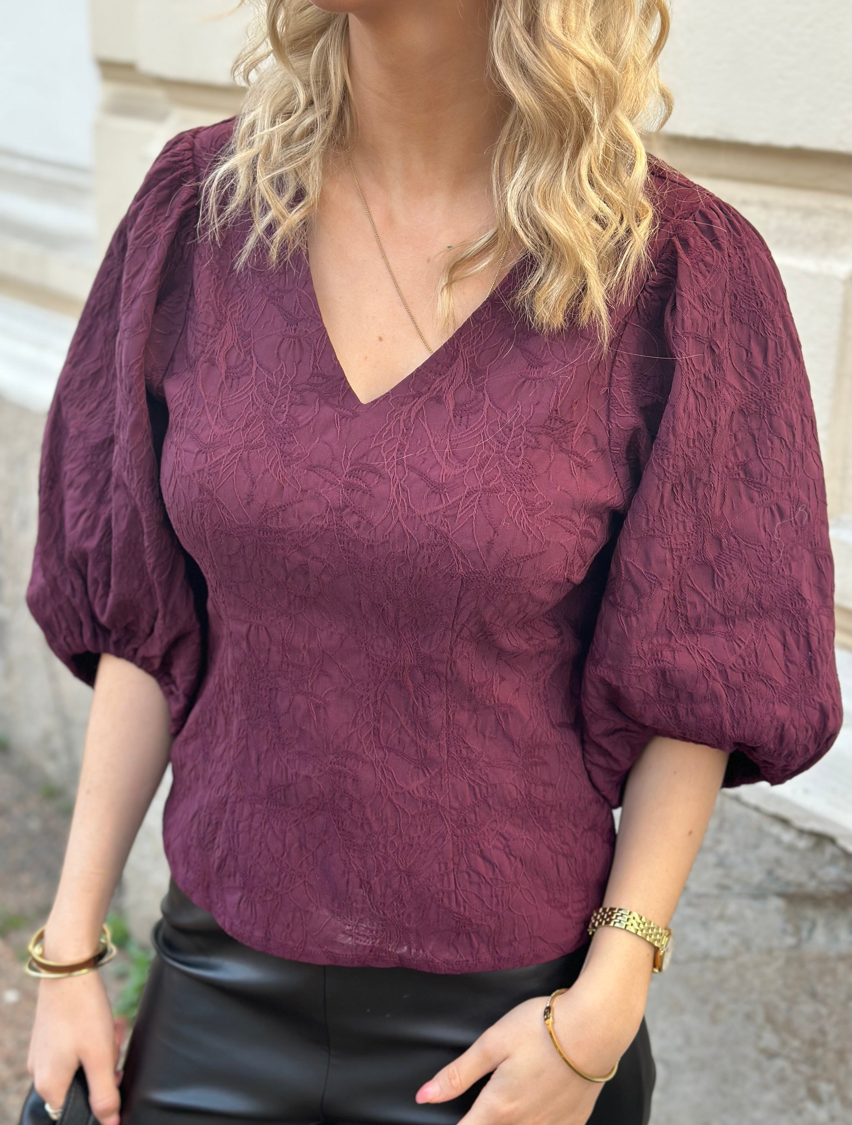 SOAKED - MAYBEL BLUSE 3/4 - WINETASTING