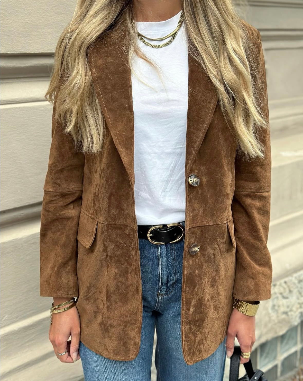 VEROMODA - PERNILLE LA SUEDE JACKET - CHOCOLATE FONDANT
