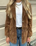 Ladda upp bild till gallerivisning, VEROMODA - PERNILLE LA SUEDE JACKET - CHOCOLATE FONDANT
