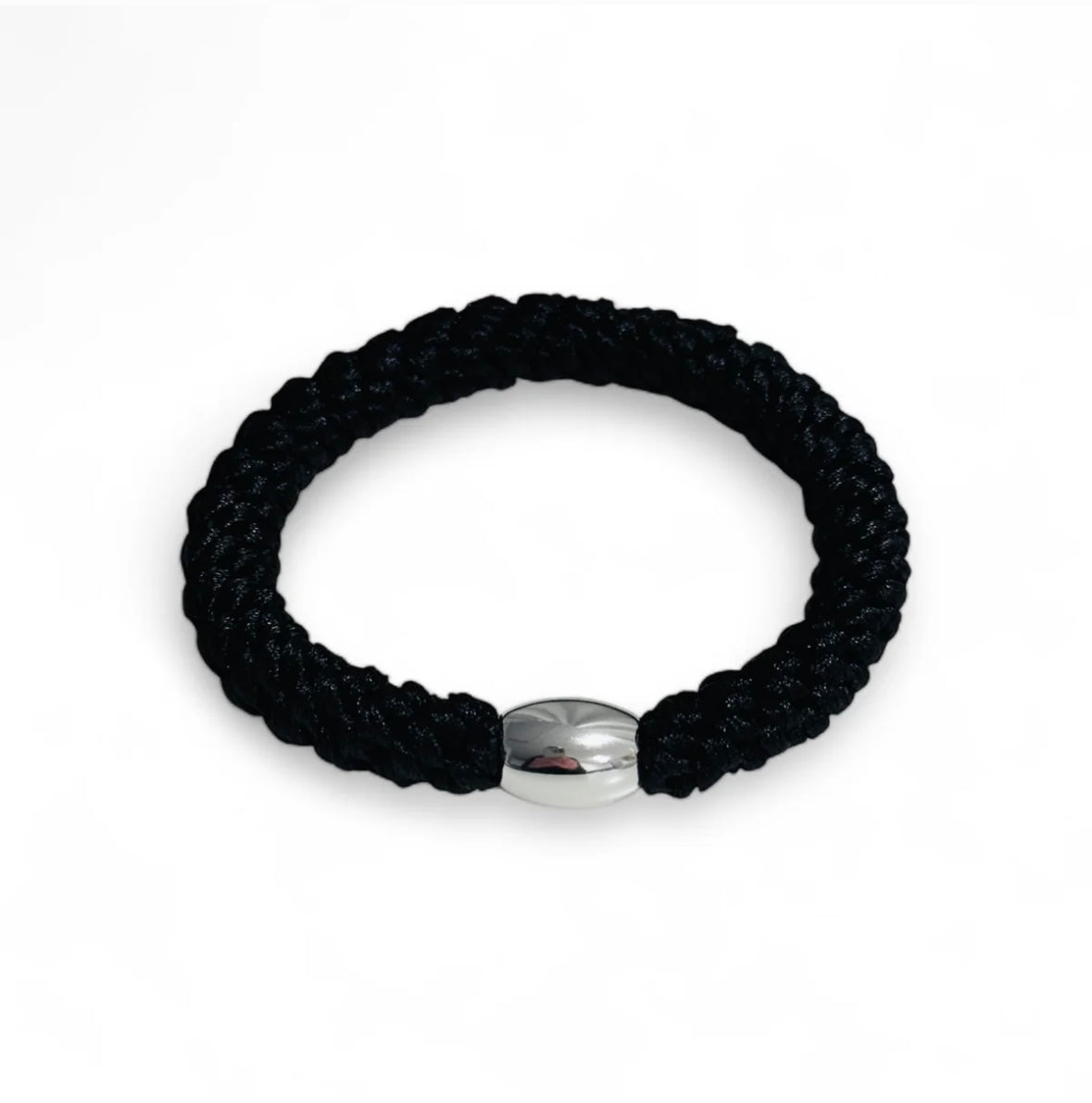 STELLA DETAILS - MIKA HAIR TIE - BLACK SILVER PEARL