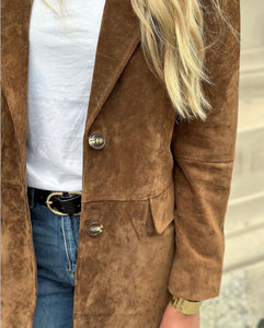 VEROMODA - PERNILLE LA SUEDE JACKET - CHOCOLATE FONDANT