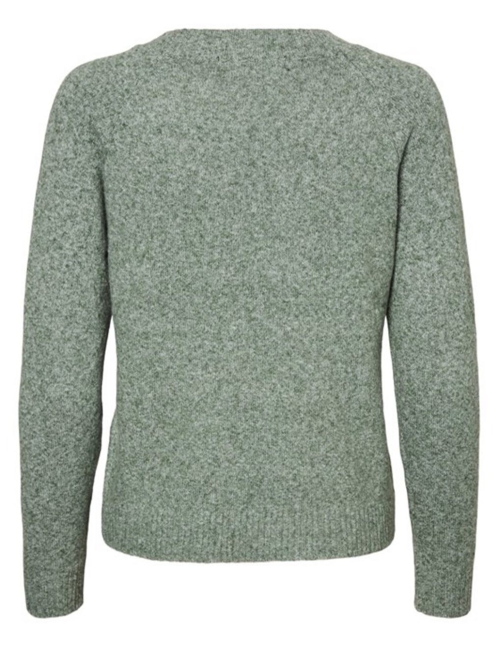 VERO MODA - DOFFY LS O-NECK BLOUSE - LAUREL WREATH/MELANGE