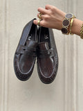 MARTA - LOAFERS SNAKE PRINT Y-115 - COFFEE