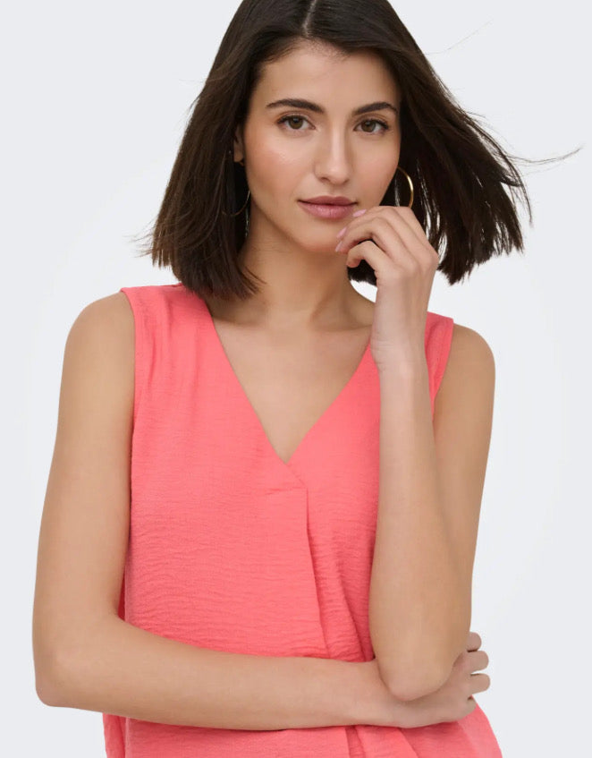 JDY - DIVYA LIFE S/L TOP DIA - COLYPSO CORAL