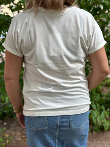 ONLY - 30 FELUCA TEE - CLOUD DANCER/SUNNY SIDE