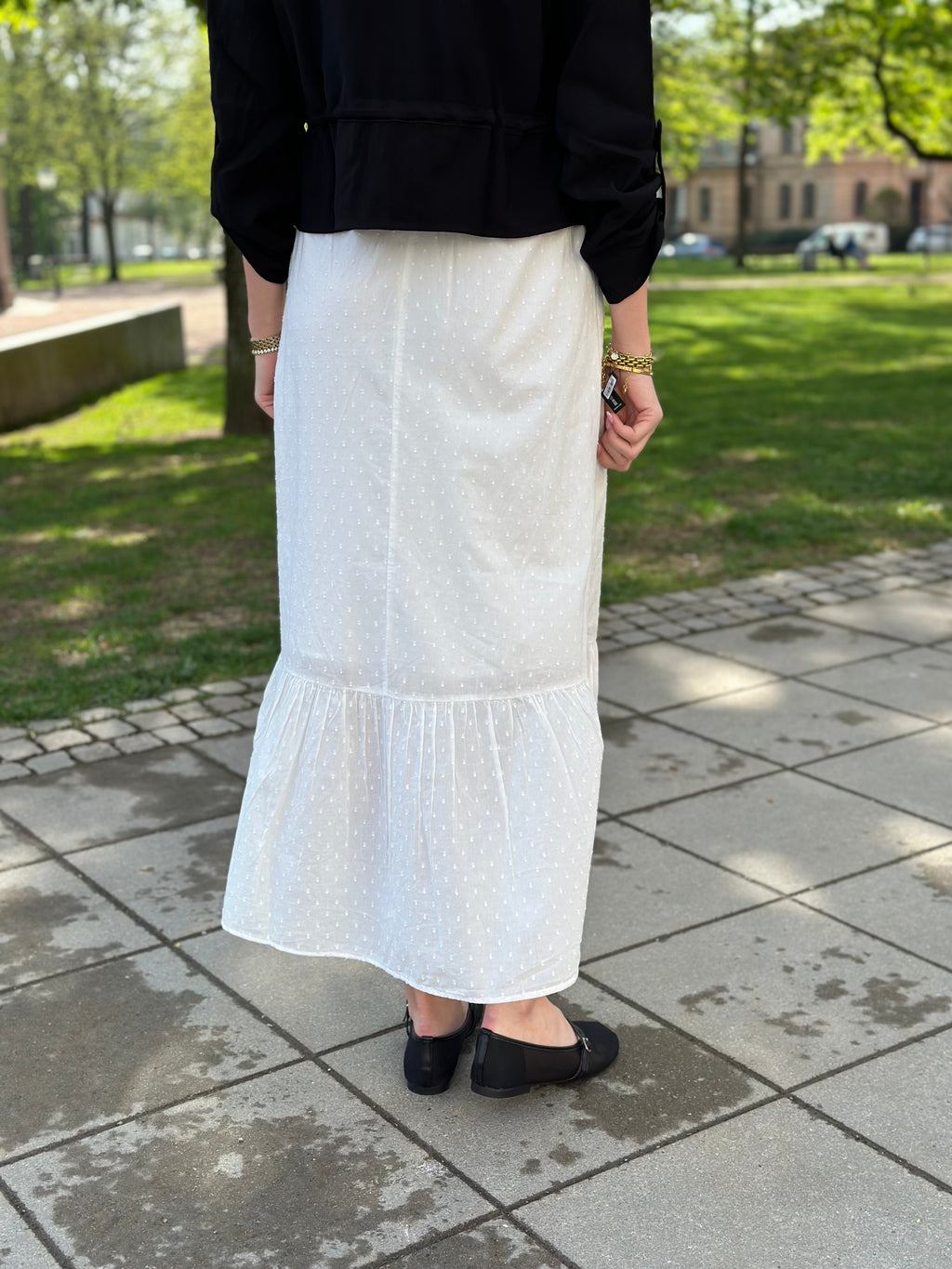 VEROMODA - TRINE MW MAXI SKIRT - SNOW WHITE